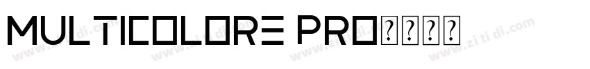Multicolore Pro字体转换